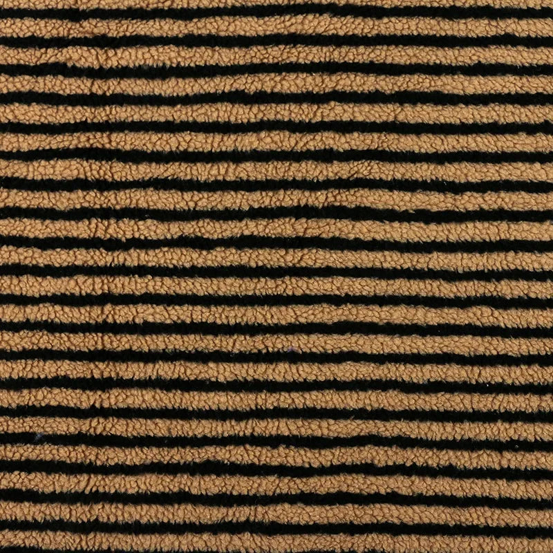 Extra-Soft Striped Jacquard Lamb Fleece Fabric