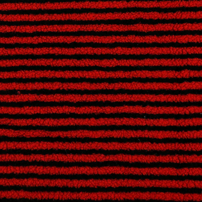 Extra-Soft Striped Jacquard Lamb Fleece Fabric