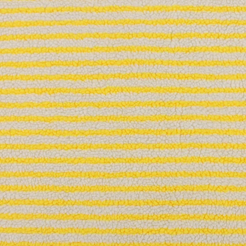 Extra-Soft Striped Jacquard Lamb Fleece Fabric