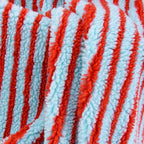 Extra-Soft Striped Jacquard Lamb Fleece Fabric