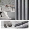 Extra-Thick Waffle Waterproof Mold-Resistant Shower Curtain