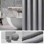 Extra-Thick Waffle Waterproof Mold-Resistant Shower Curtain