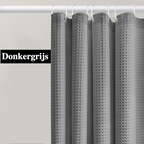 Extra-Thick Waffle Waterproof Mold-Resistant Shower Curtain