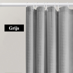 Extra-Thick Waffle Waterproof Mold-Resistant Shower Curtain