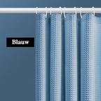 Extra-Thick Waffle Waterproof Mold-Resistant Shower Curtain