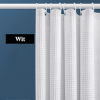 Extra-Thick Waffle Waterproof Mold-Resistant Shower Curtain