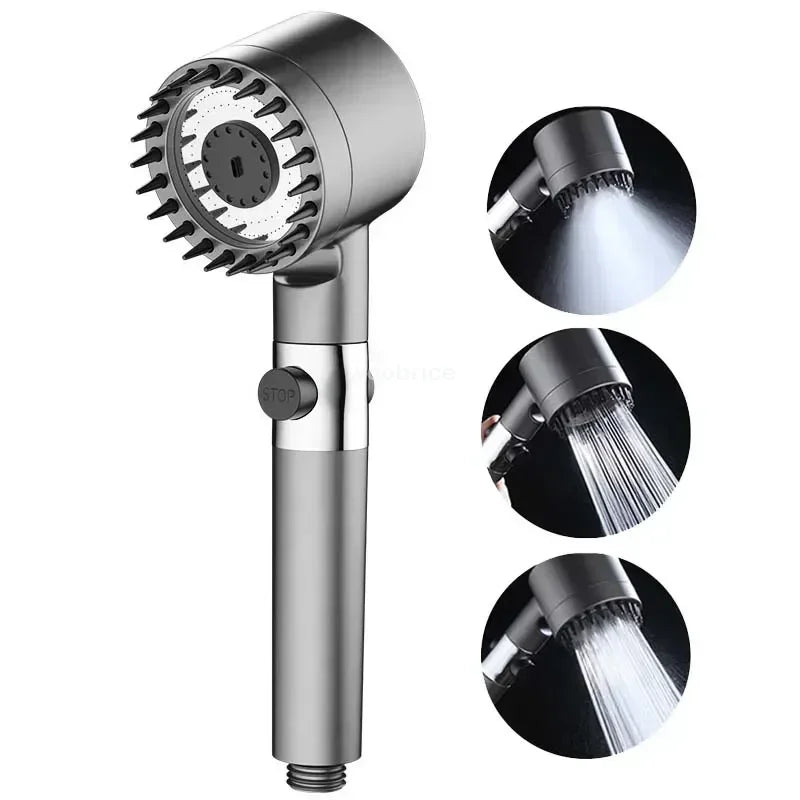 Filtered High-Pressure Handheld Shower Head (3 Spray Modes)