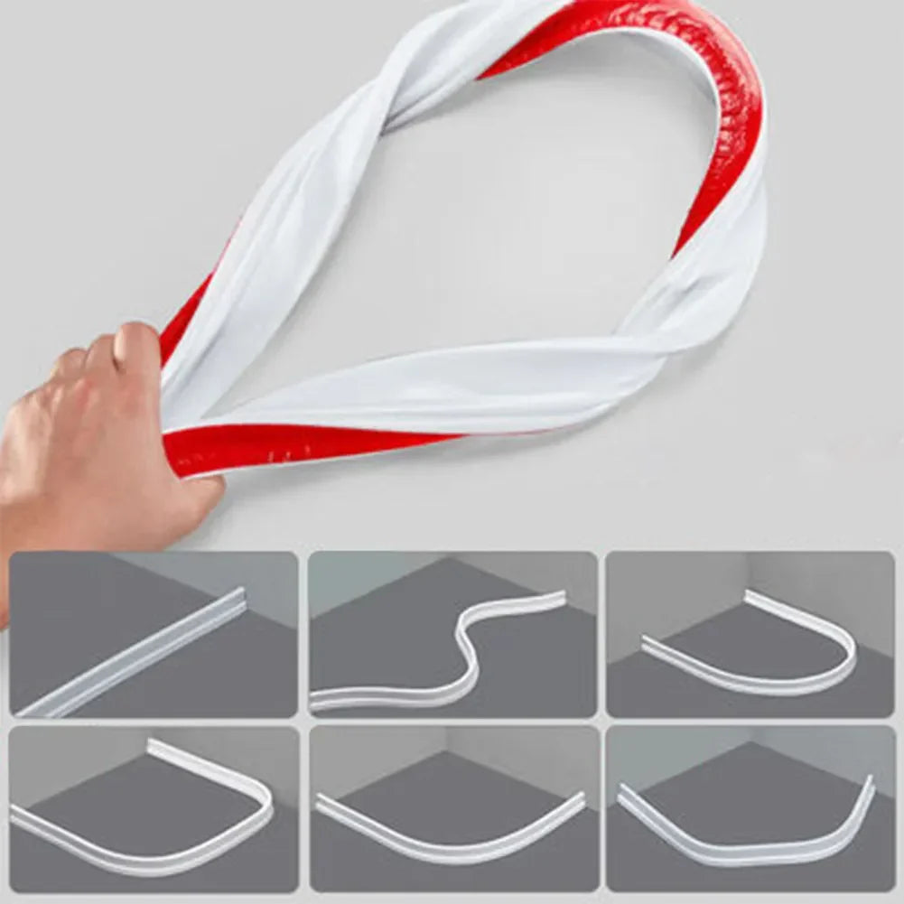 Flexible Self-Adhesive Silicone Shower Dam (Cut-to-Size)
