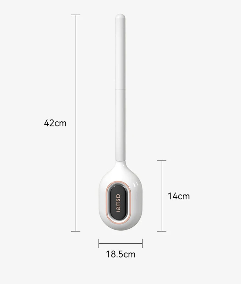 Flexible Silicone Scented Toilet Brush (Drill-Free Wall Mount)