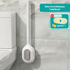 Flexible Silicone Scented Toilet Brush (Drill-Free Wall Mount)