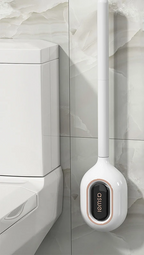 Flexible Silicone Scented Toilet Brush (Drill-Free Wall Mount)