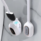 Flexible Silicone Scented Toilet Brush (Drill-Free Wall Mount)