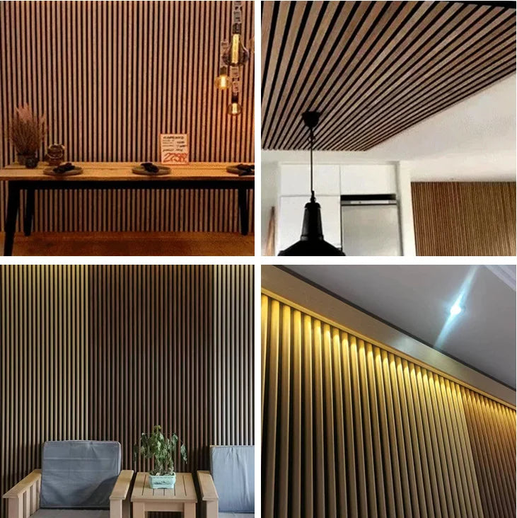 Flexible Sound-Absorbing Oak Wall Panel