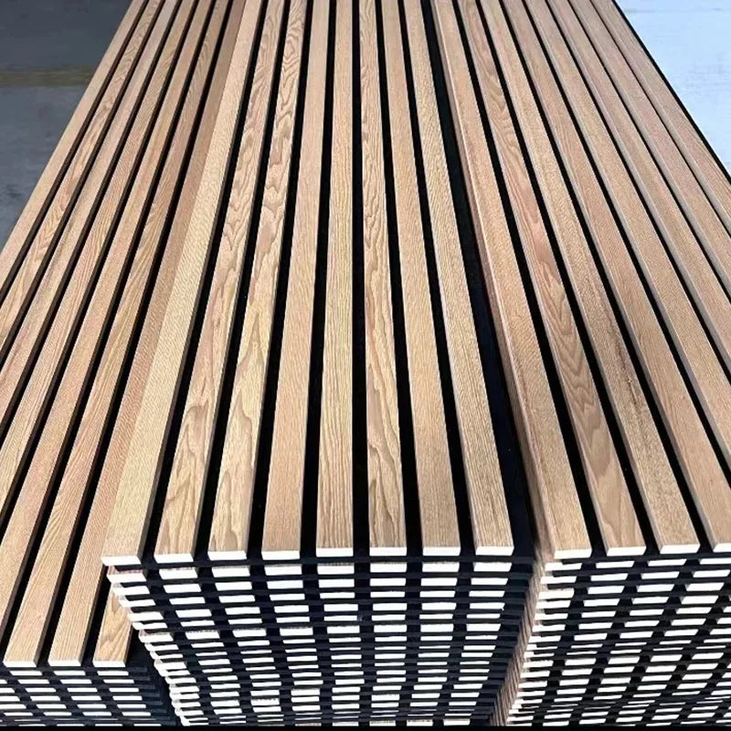 Flexible Sound-Absorbing Oak Wall Panel