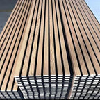 Flexible Sound-Absorbing Oak Wall Panel