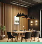 Flexible Sound-Absorbing Oak Wall Panel