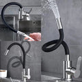 Flexible Spout & Dual-Mode Spray Kitchen Faucet (Single-Handle)