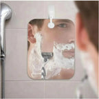 Fogless Acrylic Frameless Shower Mirror (Hook & Suction Mount)