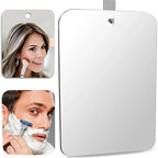 Fogless Acrylic Frameless Shower Mirror (Hook & Suction Mount)