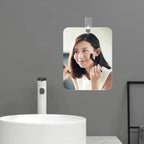 Fogless Acrylic Frameless Shower Mirror (Hook & Suction Mount)