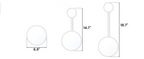 Fogless Water-Fill Shatter-Resistant Shower Mirror