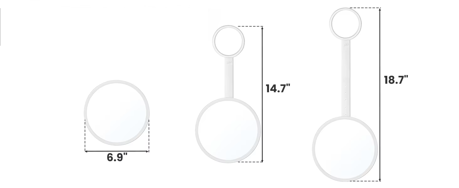 Fogless Water-Fill Shatter-Resistant Shower Mirror
