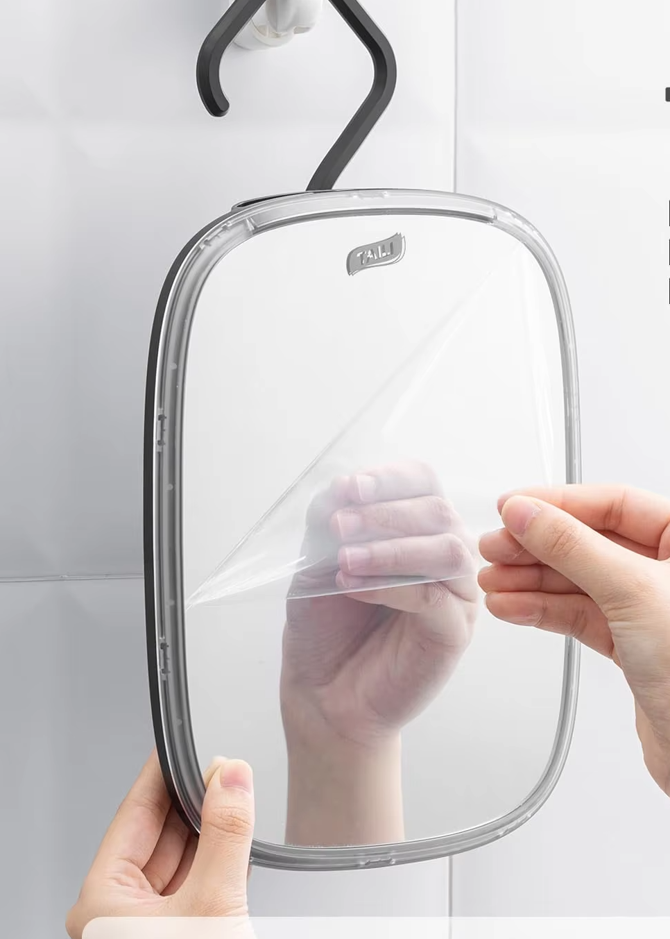 Fogless Water-Fill Shatter-Resistant Shower Mirror