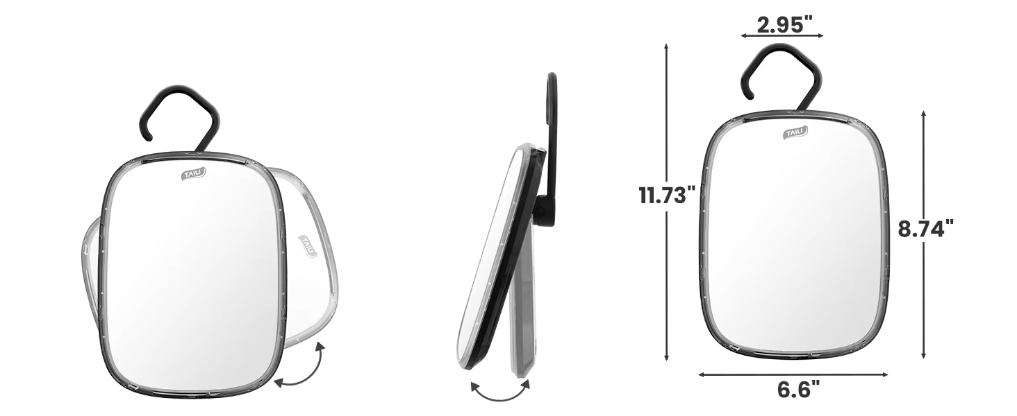 Fogless Water-Fill Shatter-Resistant Shower Mirror