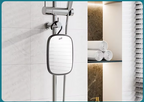 Fogless Water-Fill Shatter-Resistant Shower Mirror