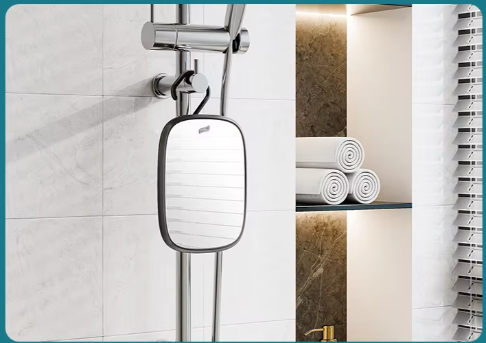 Fogless Water-Fill Shatter-Resistant Shower Mirror