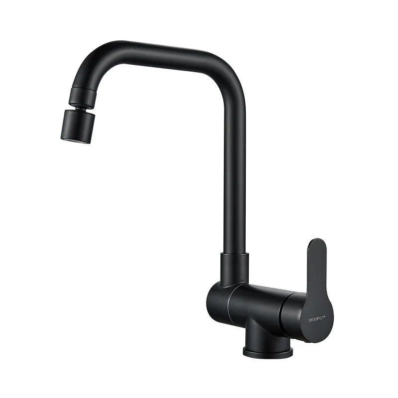 Foldable Brass 360° Swivel & Dual-Spray Kitchen Faucet