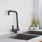 Foldable Brass 360° Swivel & Dual-Spray Kitchen Faucet