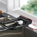 Foldable Brass 360° Swivel & Dual-Spray Kitchen Faucet