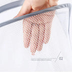 Foldable Cotton Mesh Hanging Laundry Basket