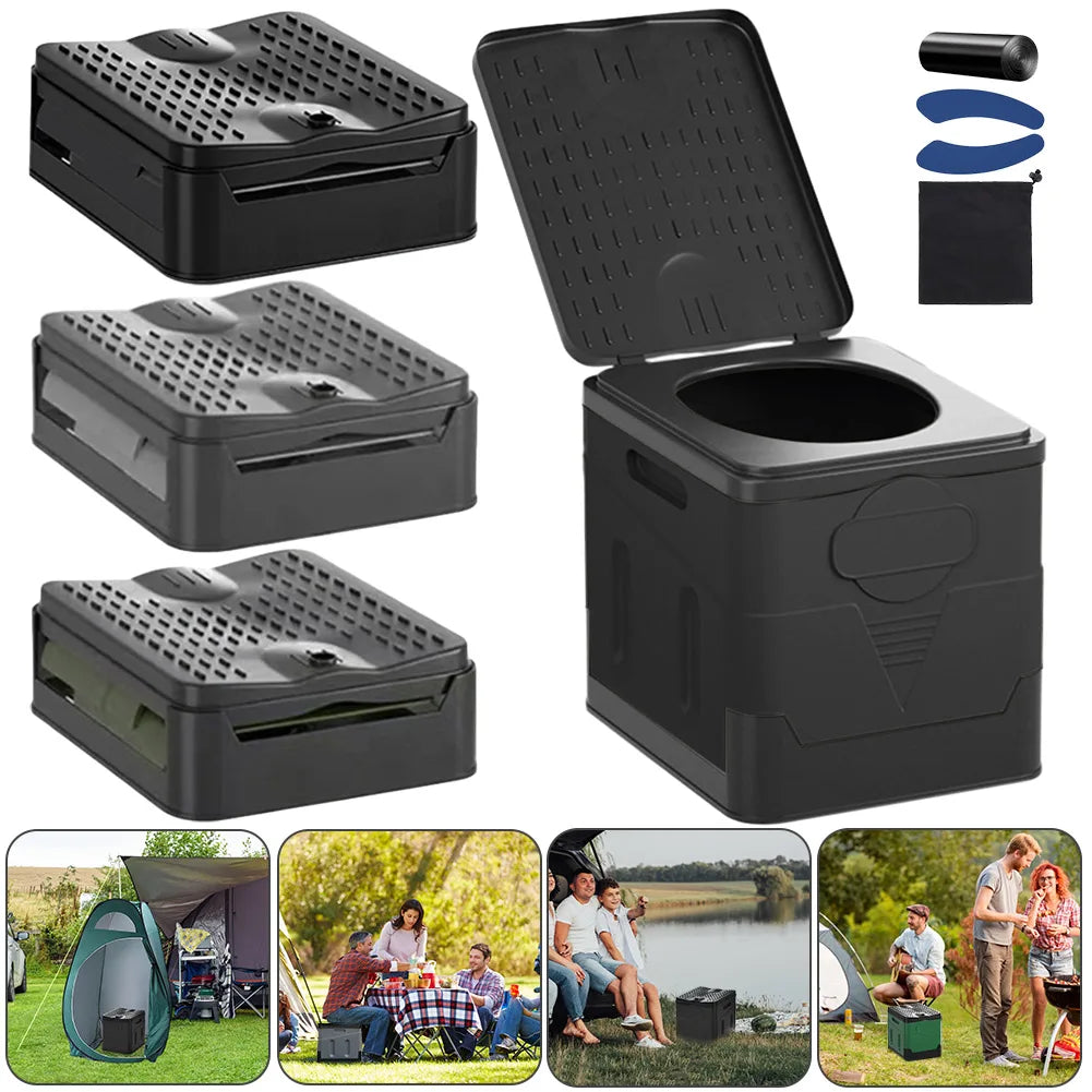 Foldable & Lightweight Cyclone Flush Travel Toilet (4.8L Tank)
