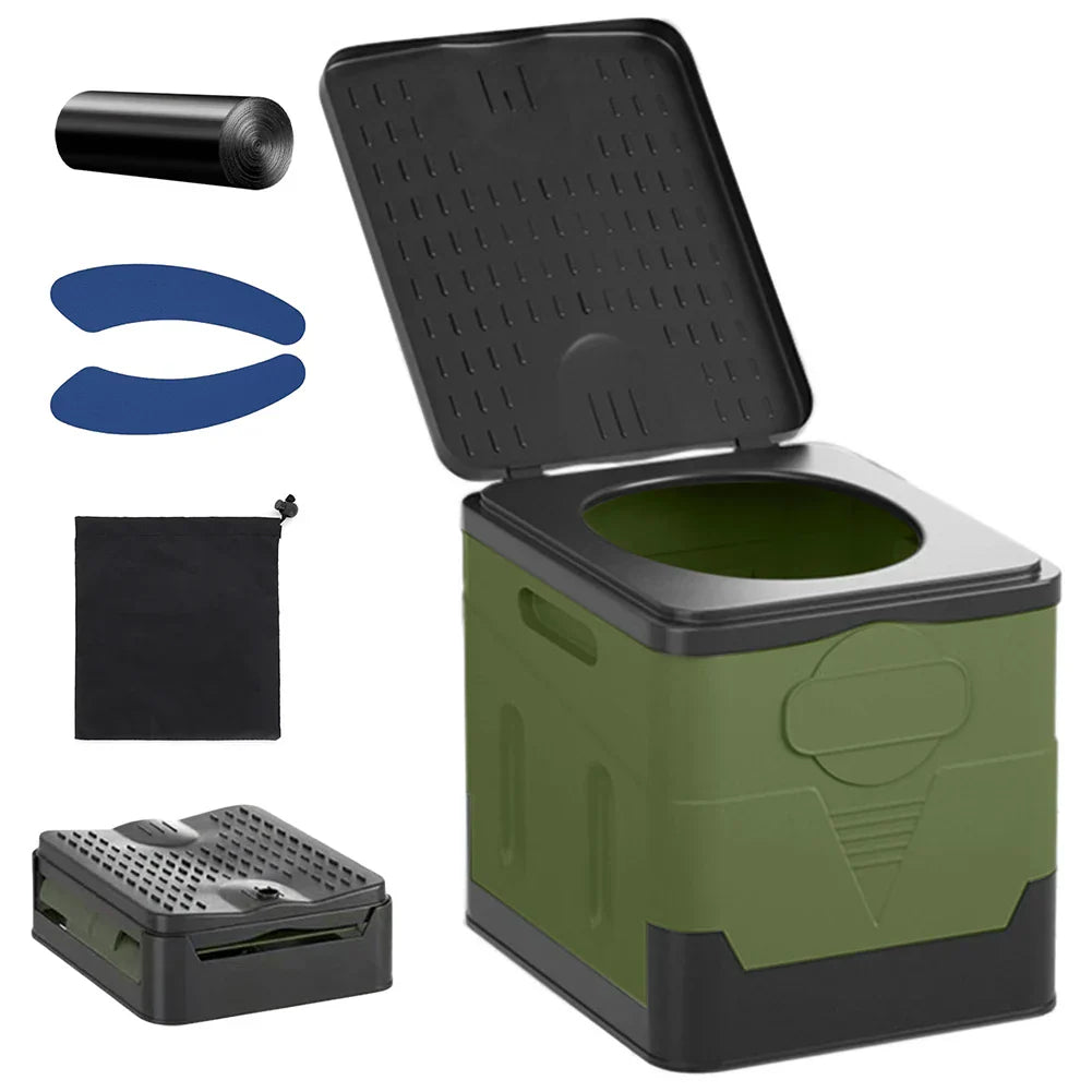 Foldable & Lightweight Cyclone Flush Travel Toilet (4.8L Tank)