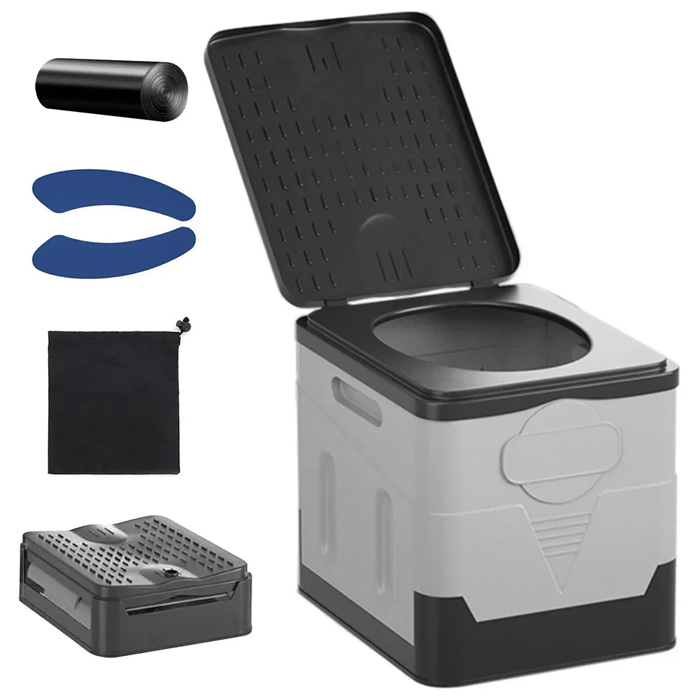 Foldable & Lightweight Cyclone Flush Travel Toilet (4.8L Tank)