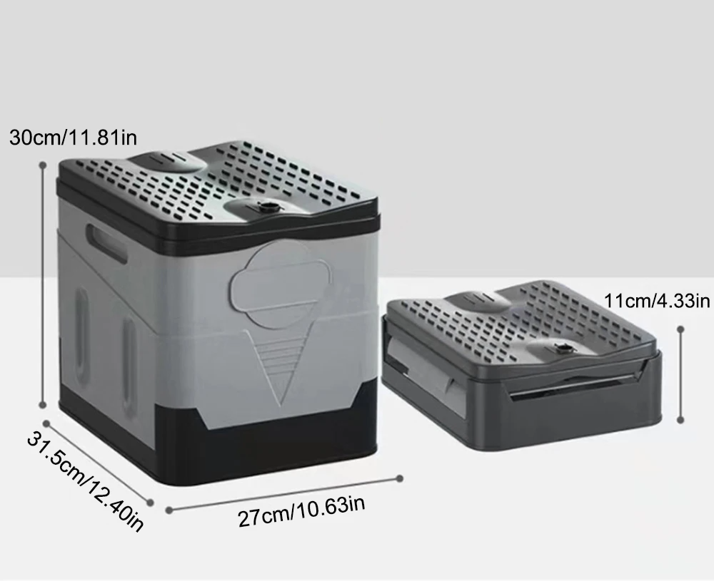 Foldable & Lightweight Cyclone Flush Travel Toilet (4.8L Tank)