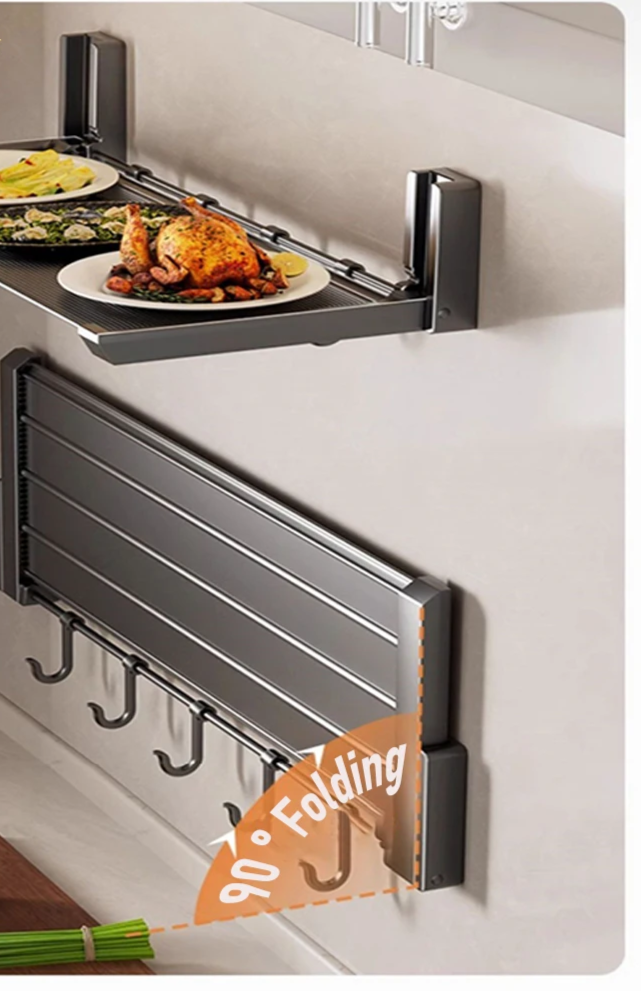 Foldable Self-Adhesive 3-in-1 Spice Rack