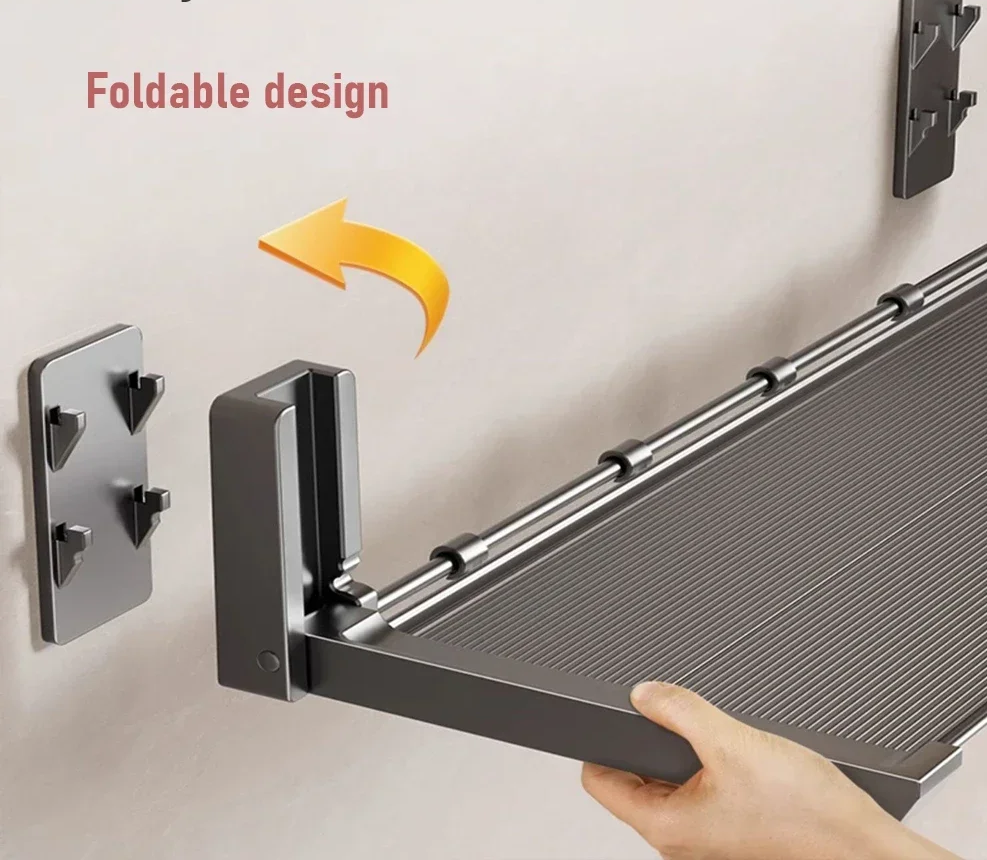 Foldable Self-Adhesive 3-in-1 Spice Rack