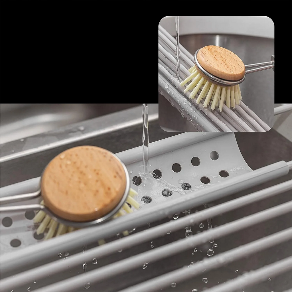 Foldable Space-Saving 304 Stainless Steel Dish Drying Rack
