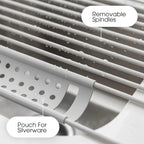 Foldable Space-Saving 304 Stainless Steel Dish Drying Rack