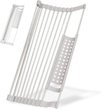 Foldable Space-Saving 304 Stainless Steel Dish Drying Rack