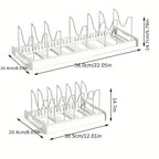 Foldable Space-Saving ABS Pot Lid & Utensil Organizer