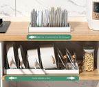 Foldable Space-Saving ABS Pot Lid & Utensil Organizer