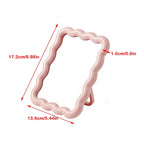 Foldable Wave-Inspired Travel Makeup Mirror