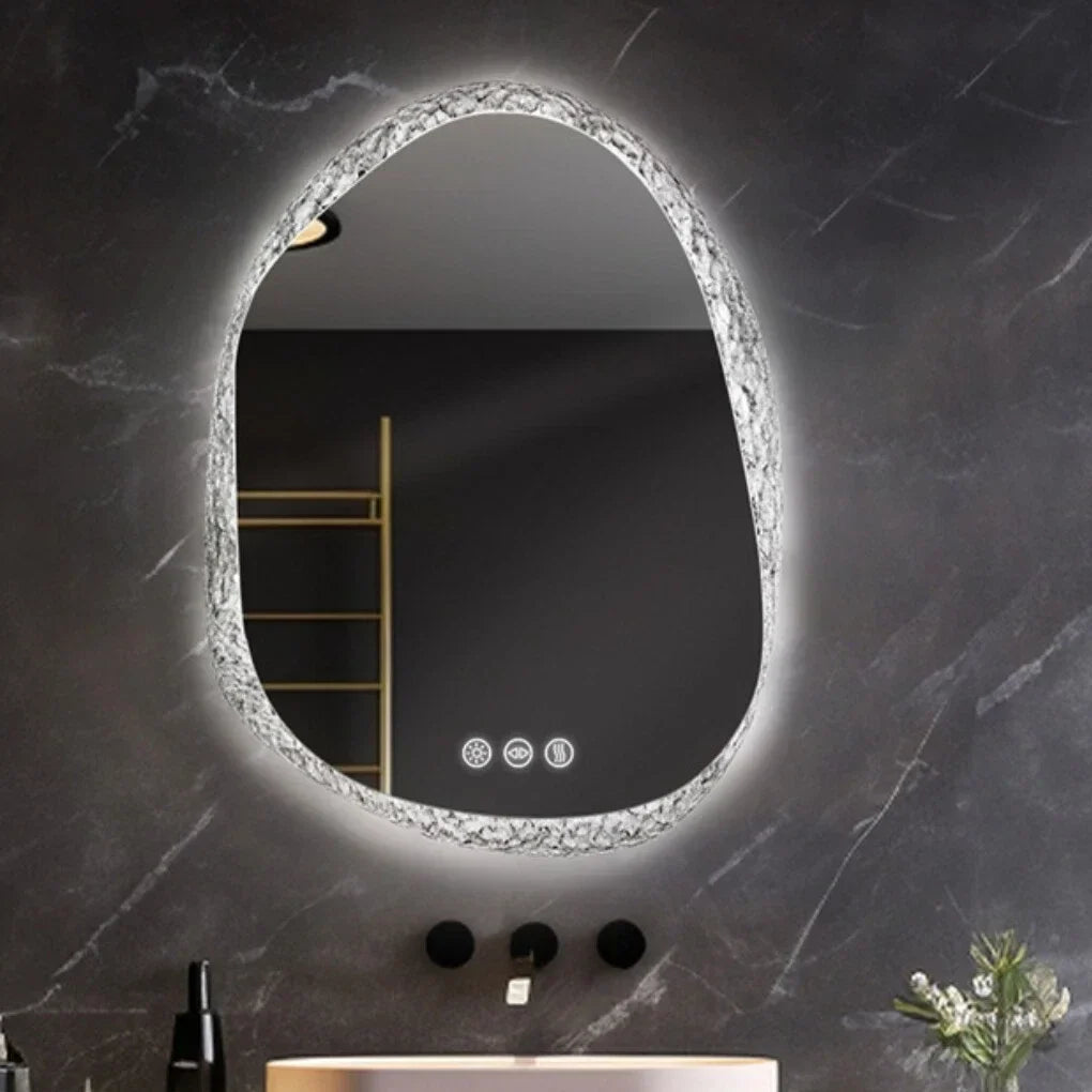 Frameless Anti-Fog Dimmable LED Bathroom Mirror (IP66 Waterproof)