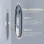 Frameless Anti-Fog Dimmable LED Bathroom Mirror (IP66 Waterproof)