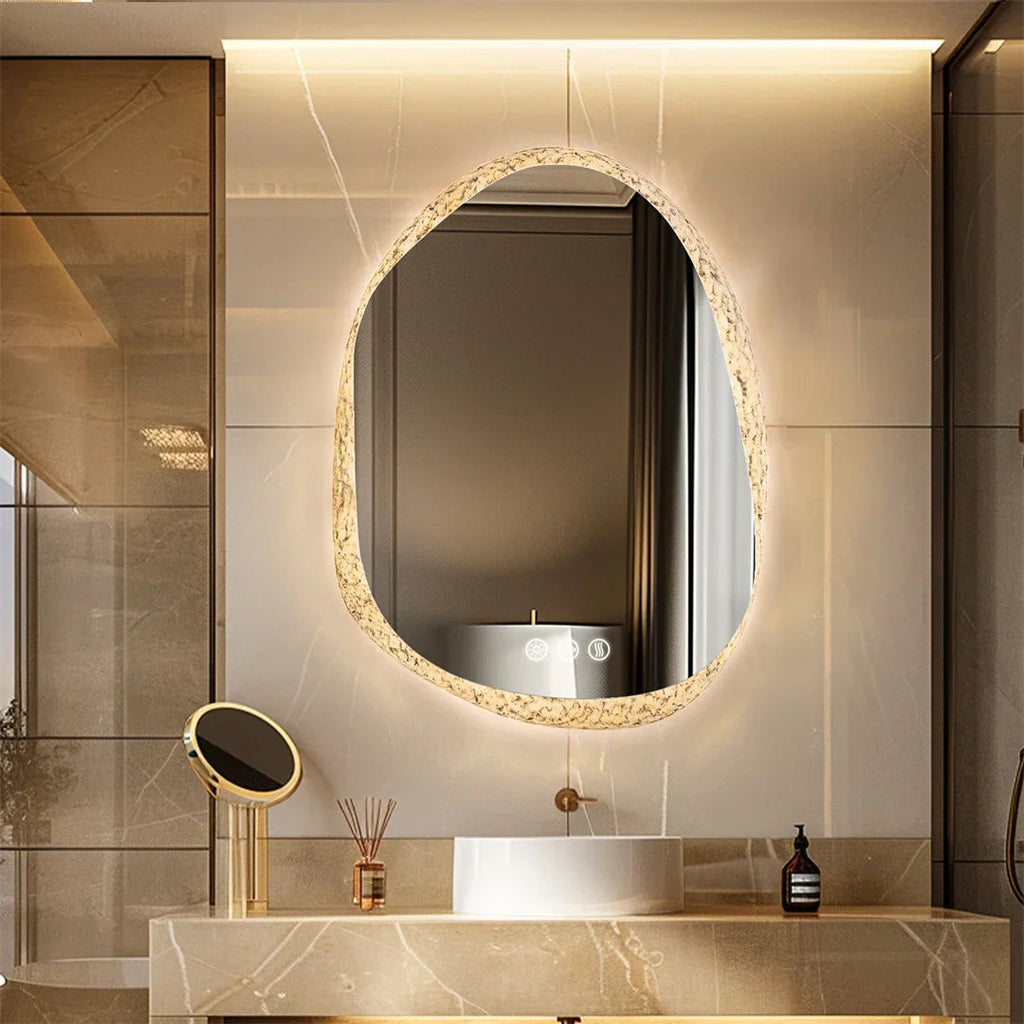 Frameless Anti-Fog Dimmable LED Bathroom Mirror (IP66 Waterproof)