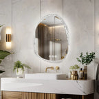 Frameless Anti-Fog Dimmable LED Bathroom Mirror (IP66 Waterproof)